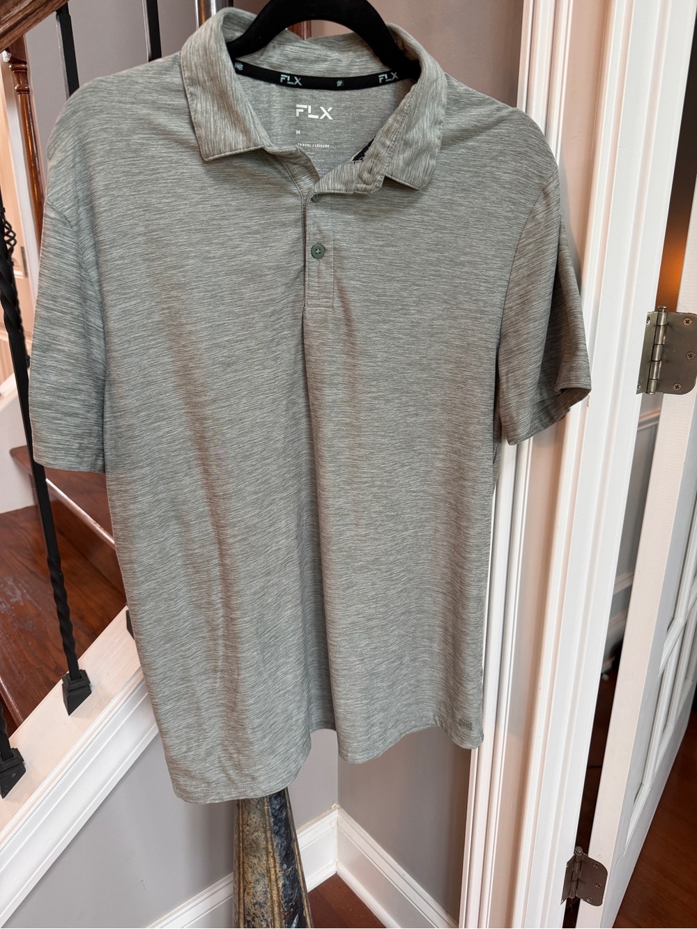 FLX Men's Grey Performance Polo
